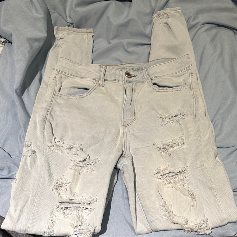 Womens American Eagle Ripped Jeans